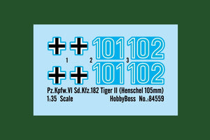 Hobby Boss 84559 Pz.Kpfw.VI Sd.Kfz.182 Tiger II (Henschel 105mm) 1/35 – Bild 3