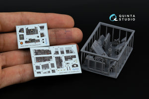 Quinta Studio QDS+48487 F-4C Phantom II Intérieur imprimé en 3D et coloré sur papier décalcomanie (Academy) (Petite version) (avec pièces en résine imprimées en 3D) 1/48  – image 2