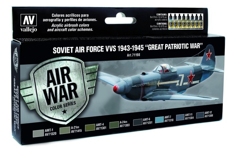 Vallejo 71198 Force aérienne soviétique VVS 1943 - 1945 8x17 ml.