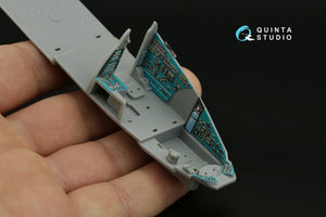 Intérieur imprimé en 3D et coloré sur papier décalcomanie Quinta Studio QD48356 Mi-24D (Trumpeter) 1/48 – image 10