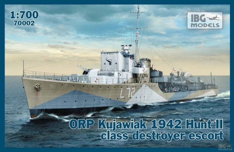 IBG 70002 ORP Kujawiak 1942 Escorte de destroyer de classe Hunt II 1/700