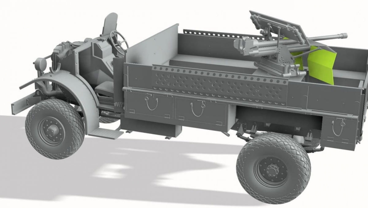 Camion Thunder Model 35312 LRDG CMP F30 avec canon Bofors MKI 37 mm Ordnance - Édition limitée bonus 1/35 – imagen 3