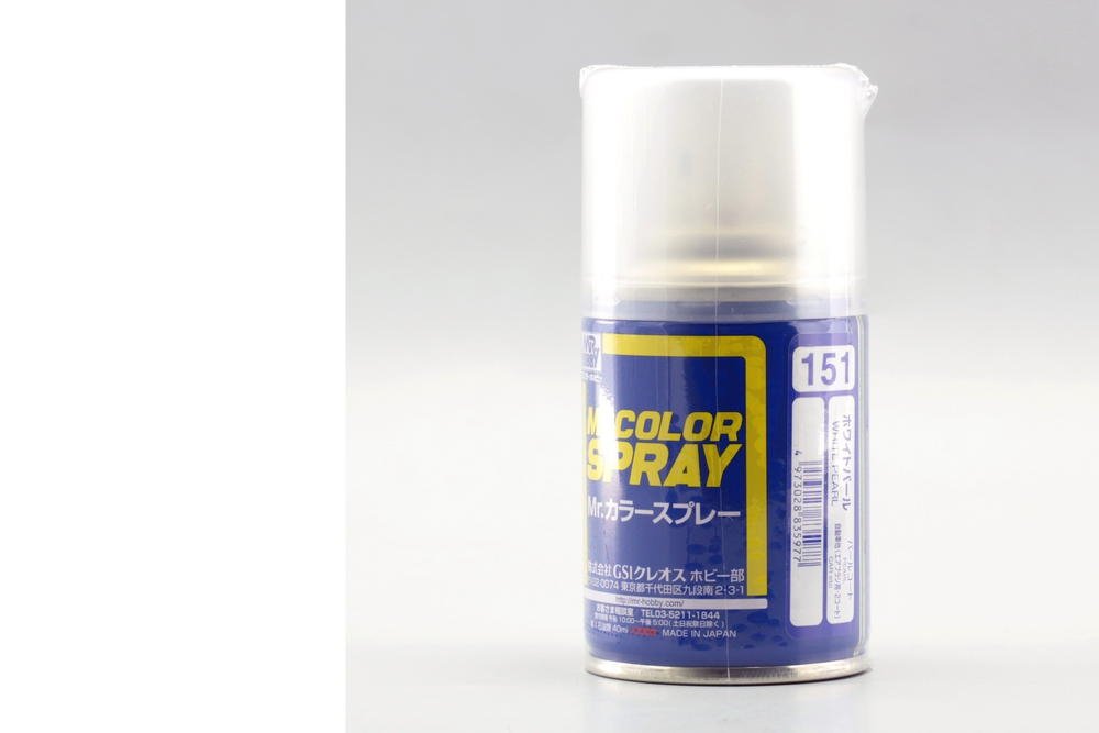 Mr.Hobby S-151 Blanc nacré - Spray nacré
