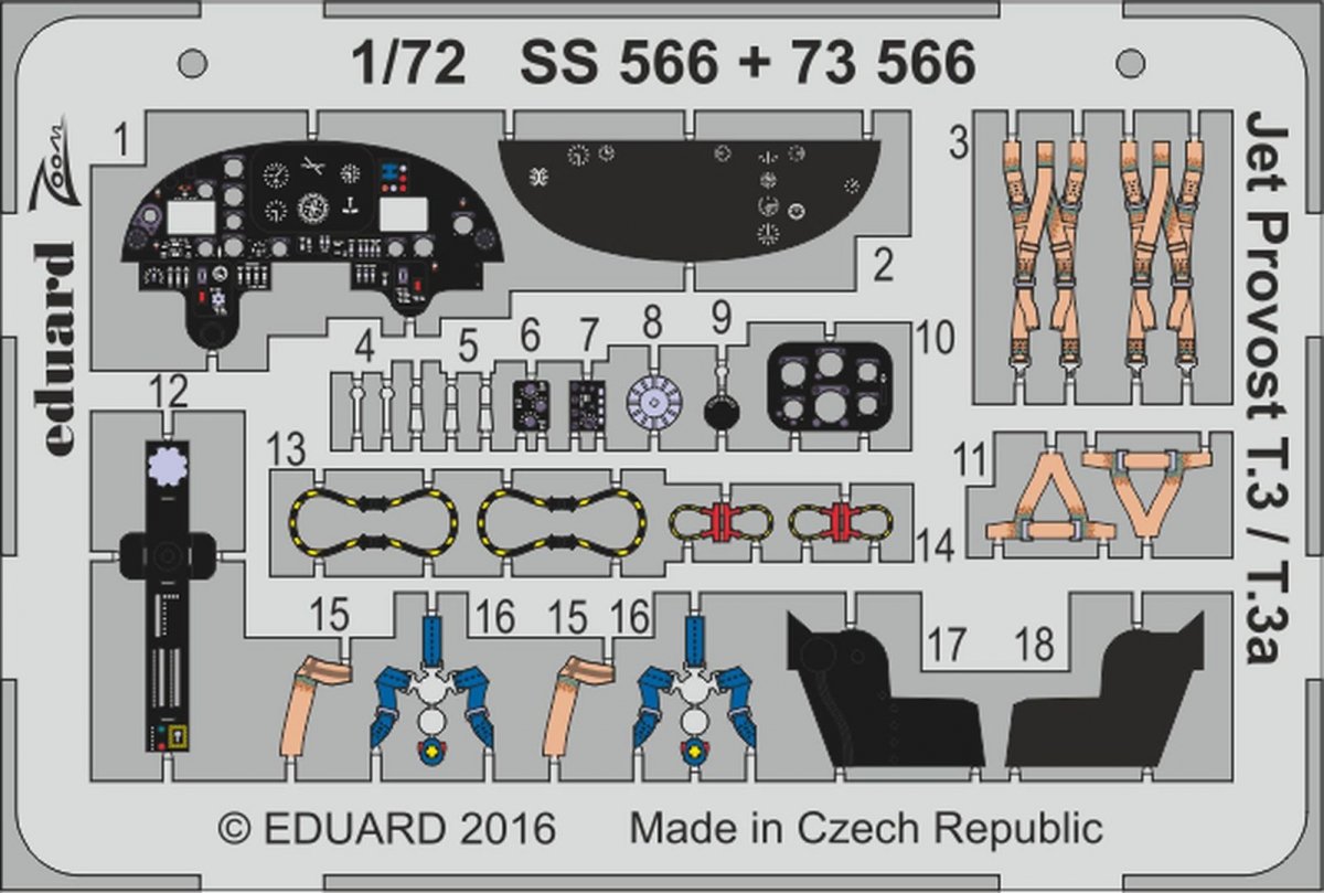 Maquette Eduard SS566 Jet Provost T.3 / T.3a AIRFIX 1/72