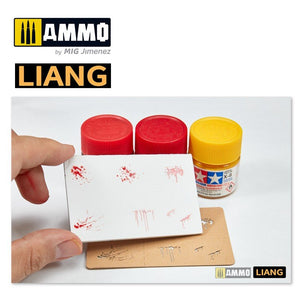 Pochoirs pour aérographe Liang 0005 Effets d&amp;#39;éclaboussures de sang – Bild 8