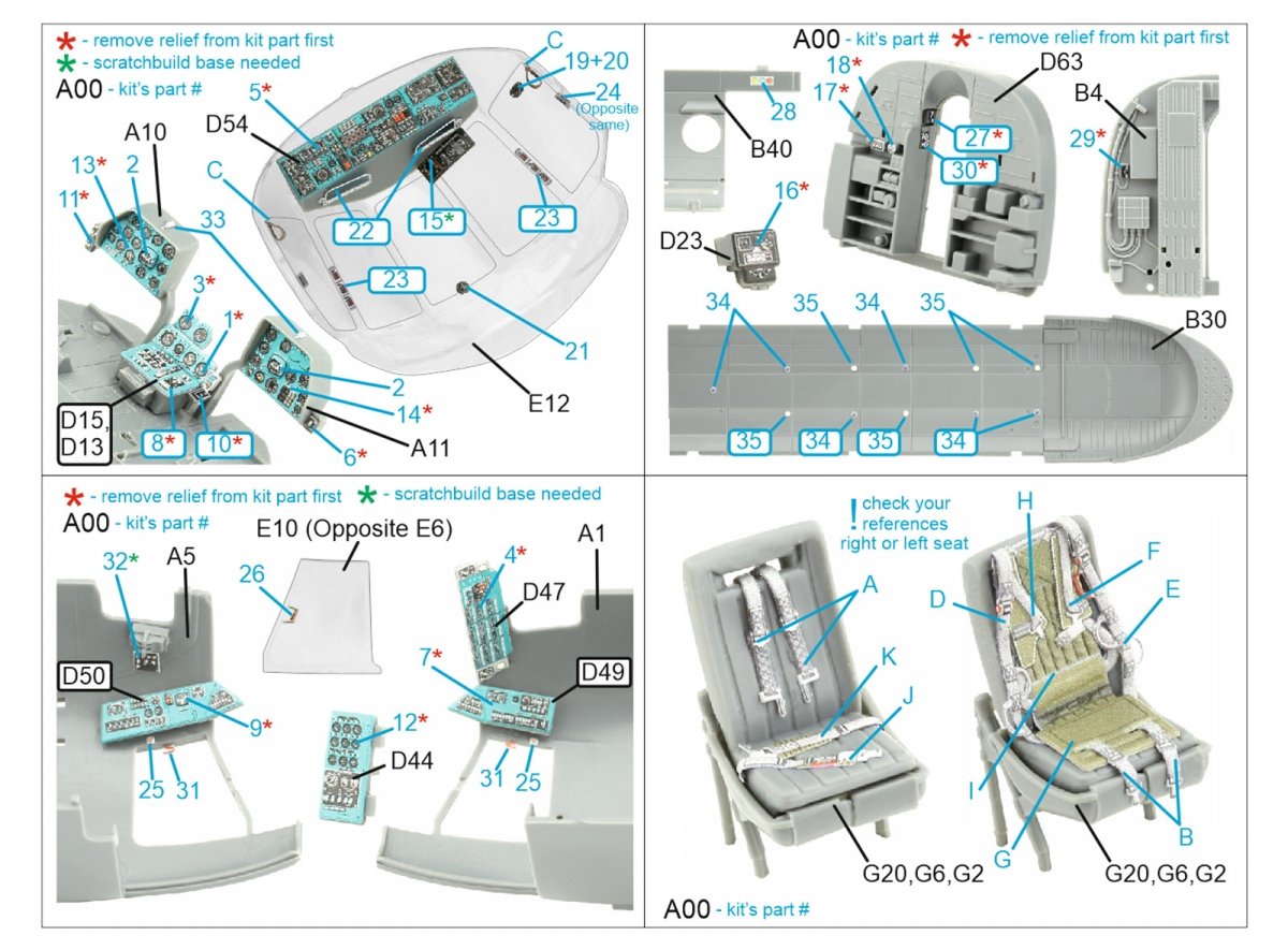 Intérieur imprimé en 3D et coloré sur papier décalcomanie Quinta Studio QD48380 Mi-8MT (AMK) 1/48  – Bild 2