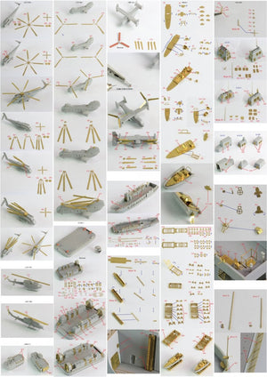 Pontos 35016F1 Ensemble de détails pour LPD de classe USS San Antonio (1/350) – imagen 2
