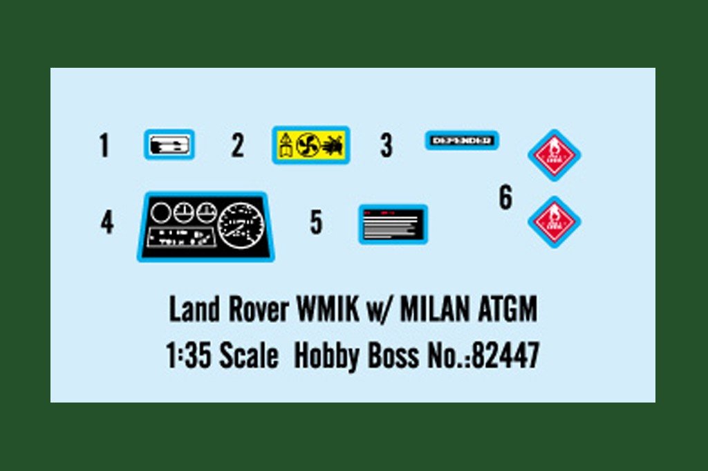 Hobby Boss 82447 Land Rover WMIK w/ MILAN ATGM 1/35 – zdjęcie 4