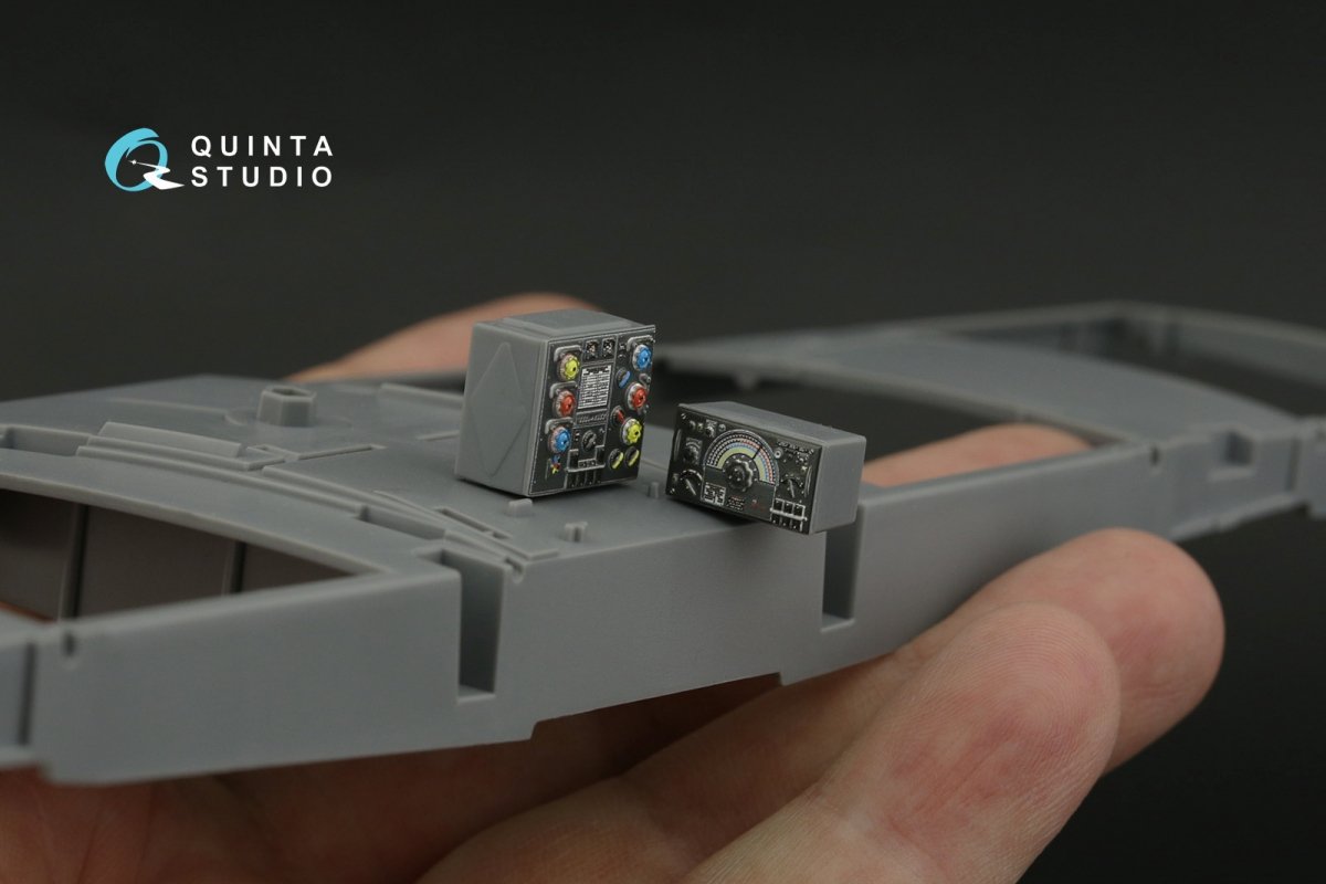 Intérieur imprimé en 3D et coloré sur papier décalcomanie Quinta Studio QDS-32170 DH Mosquito FB Mk.VI (Tamiya, petite version) 1/32 – immagine 5