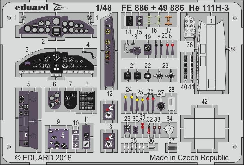 Eduard 49886 He 111H-3 intérieur du nez ICM 1/48 – image 2