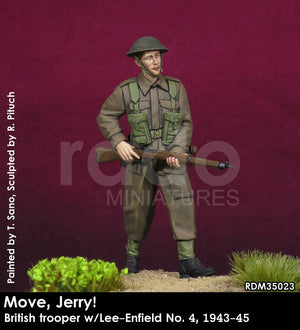 RADO Miniatures RDM35023 Soldat britannique avec Lee-Enfield n° 4, (1943-45) 1/35
