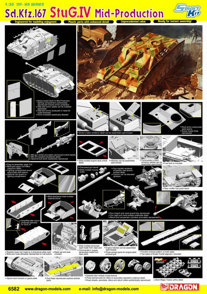 Dragon 6582 Sd.Kfz.167 StuG.IV mi-production (1/35) – immagine 2