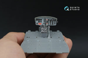 Intérieur imprimé en 3D et coloré pour UH-1B (Trumpeter) de Quinta Studio QDS-35158 (petite version) à l&amp;#39;échelle 1/35 – Bild 5