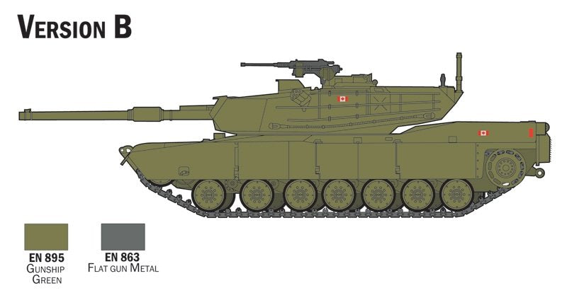 Italeri 72004 M1 Abrams - Kit complet pour maquettes à l&amp;#39;échelle 1/72 – imagen 5