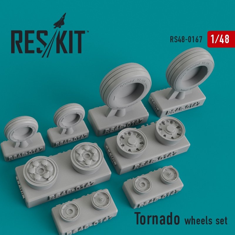 RESKIT RS48-0167 Jeu de roues Tornado 1/48 