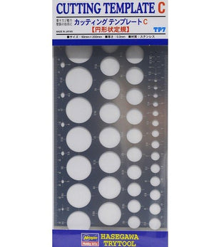 Gabarit de découpe Hasegawa TP07 C (règle circulaire)