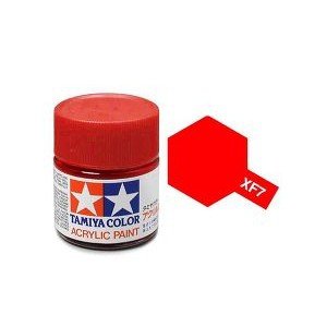 Tamiya 81307 Peinture acrylique XF-7 Rouge mat 23 ml