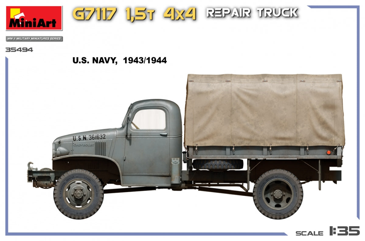 MiniArt 35494 G7117 Camion de réparation 4x4 1,5T 1/35 – imagen 9