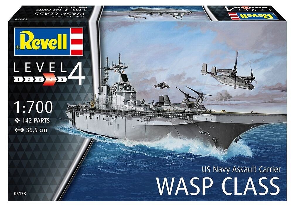 Revell 05178 Porte-avions d&amp;#39;assaut USS WASP CLASSE 1/700 – immagine 2