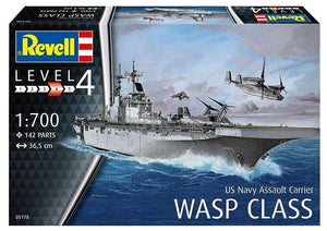 Revell 05178 Porte-avions d&amp;#39;assaut USS WASP CLASSE 1/700 – immagine 2