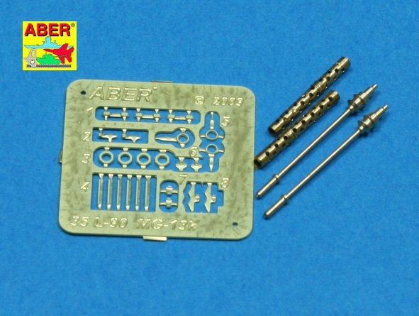 Aber 35L-090 Jeu de 2 canons pour mitrailleuses allemandes MG13k (1/35)