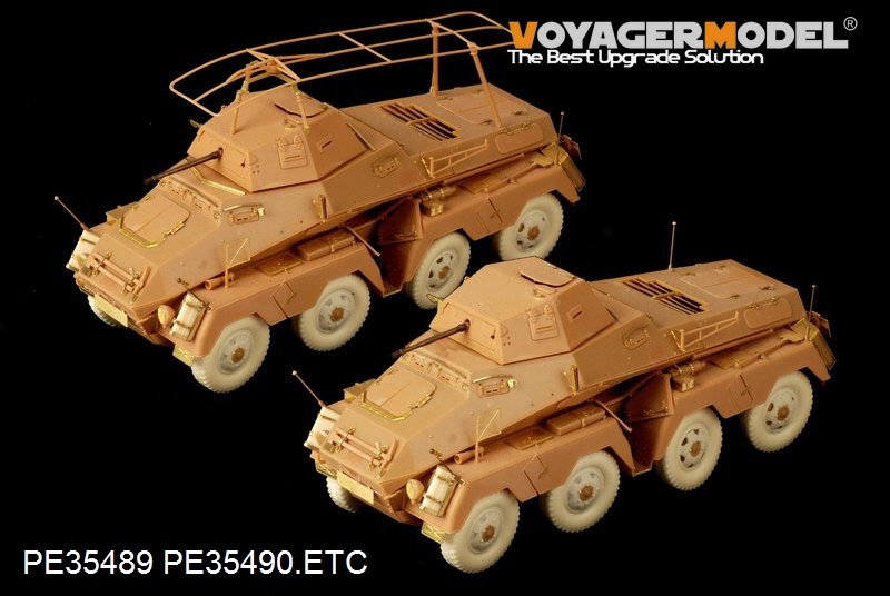 Maquette Voyager PE35490 Sd.Kfz.232 8 ROD allemand de la Seconde Guerre mondiale, version initiale pour AFV 35232, échelle 1/35 – immagine 11