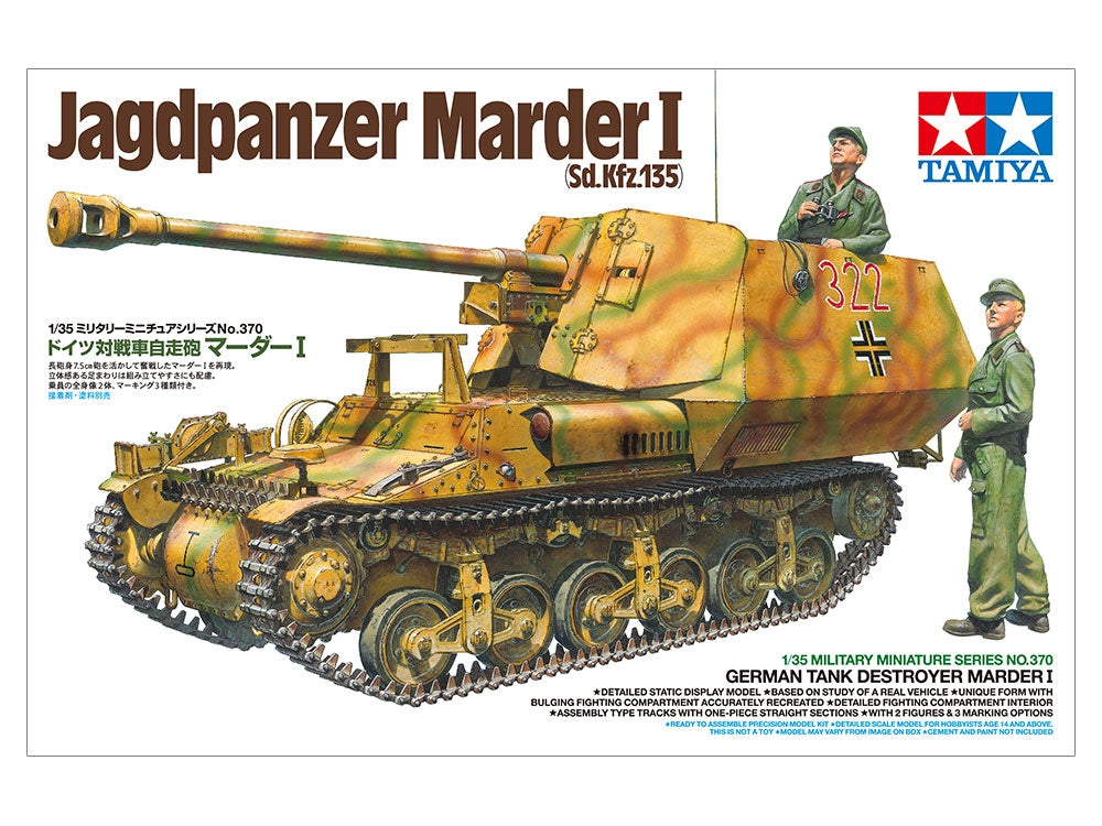 Tamiya 35370 Chasseur de chars allemand Marder I Sd. Kfz. 135 1/35  – immagine 2