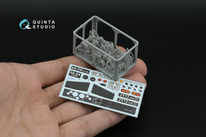 Quinta Studio QD+35160 KrAZ-260 3D-Printed &amp; coloured Interior on decal paper (Takom) (with 3D-printed resin parts) 1/35