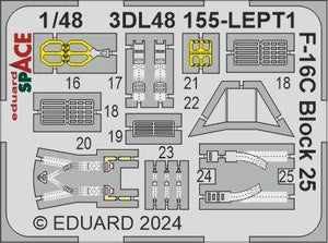 Eduard 3DL48155 F-16C Block 25 SPACE TAMIYA 1/48 – image 4