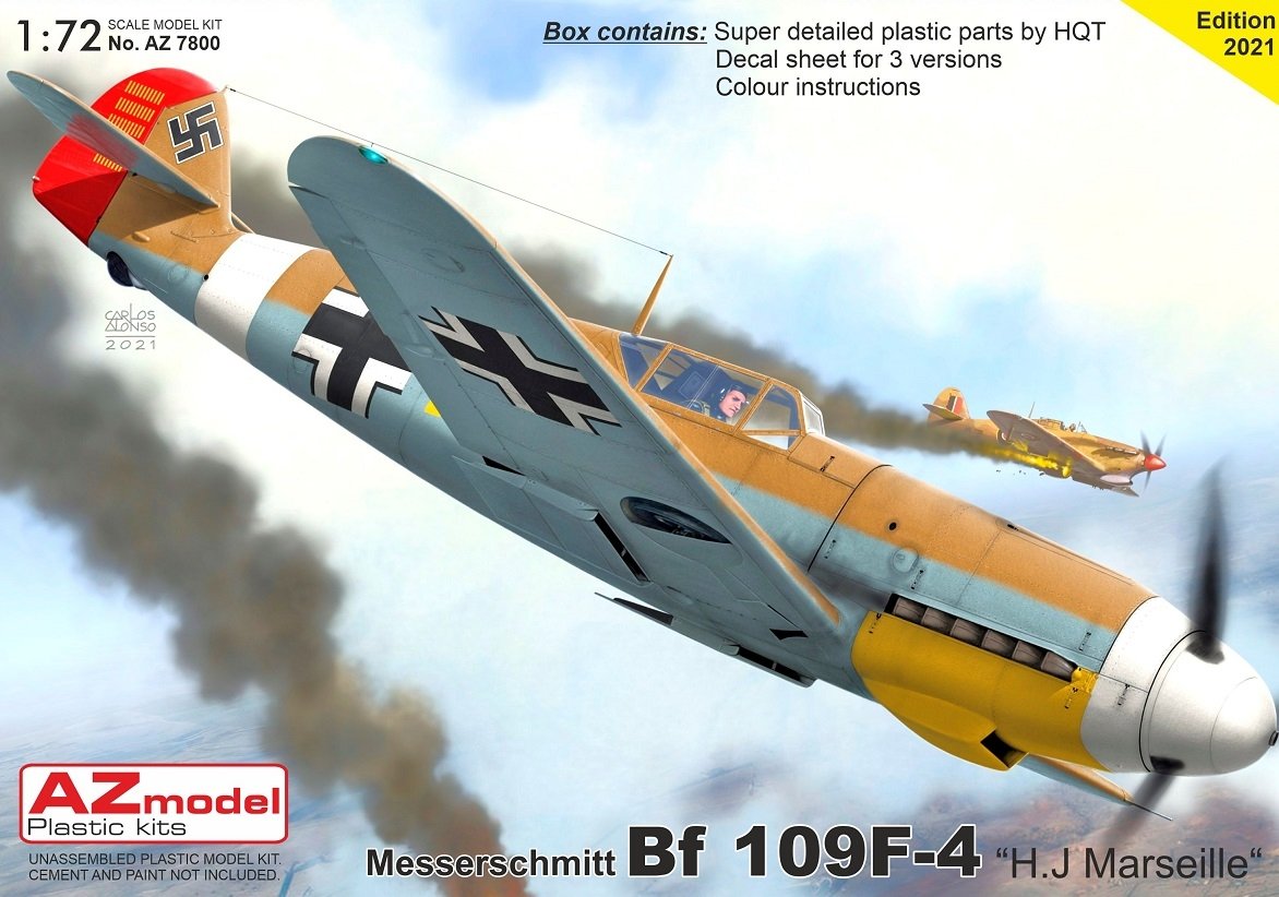 AZ Modèle AZ7800 Bf 109F-4 « HJMarseille » 1/72