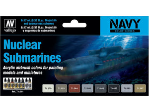 Vallejo 71611 Peintures pour sous-marin nucléaire 8 x 17 ml
