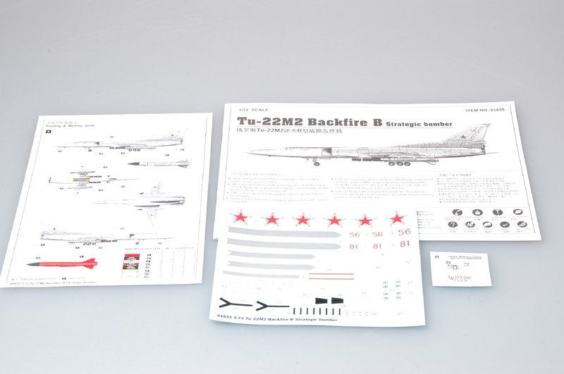 Trumpeter 01656 Tu-22M3 Backfire C Bombardier stratégique (1/72) – image 2