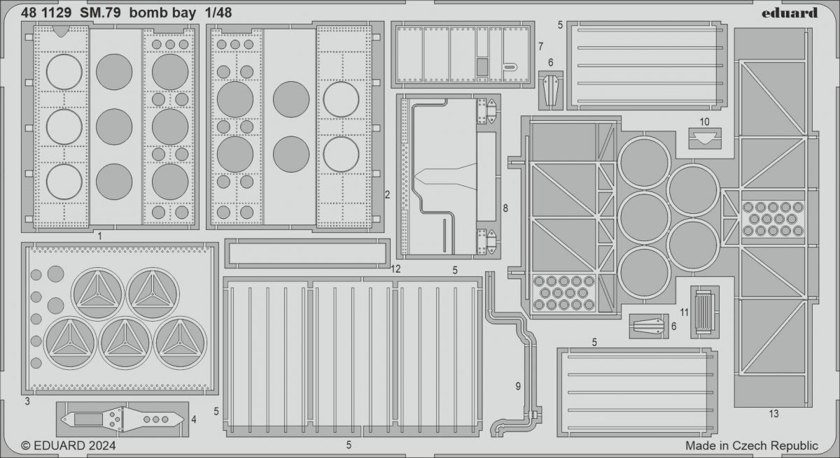 Eduard 481129 SM.79 soute à bombes EDUARD 1/48