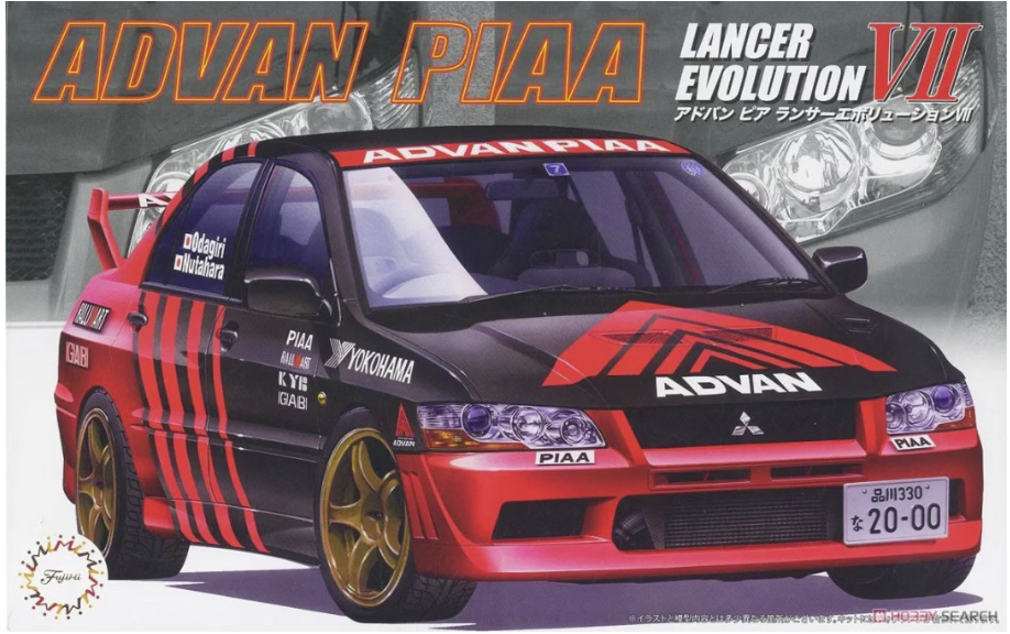 Fujimi 047621 ADVAN PIAA Lancer Evolution VII 1/24