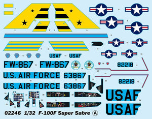 Trumpeter 02246 F-100F Super Sabre 1/32 – imagen 21