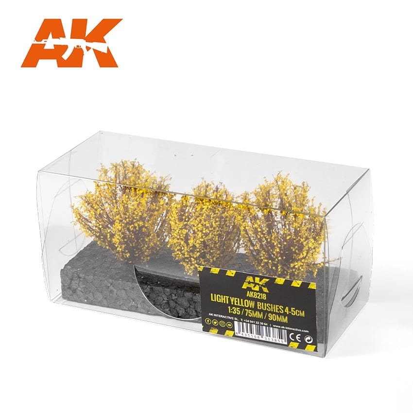 AK Interactive AK8218 BUISSON JAUNE CLAIR 4-6CM 1/35