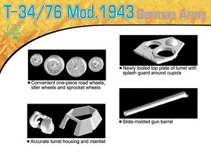 Dragon 7268 T-34/76 Mod.1943 Armée allemande (1/72) – immagine 3