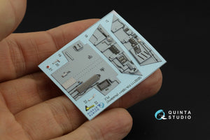 Intérieur imprimé en 3D et coloré sur papier décalcomanie Quinta Studio QD32111 F/A-18A++ (Academy) 1/32 – imagen 5