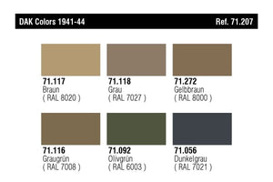 Vallejo 71207 DAK Couleurs 1941-1944 (6x17ml) – immagine 2
