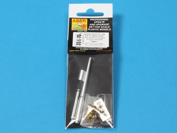 Canon Aber 35L-076n 88 mm KwK36/L56 pour char allemand Tiger I, Ausf. E - avec frein de bouche primitif (1/35) – image 5