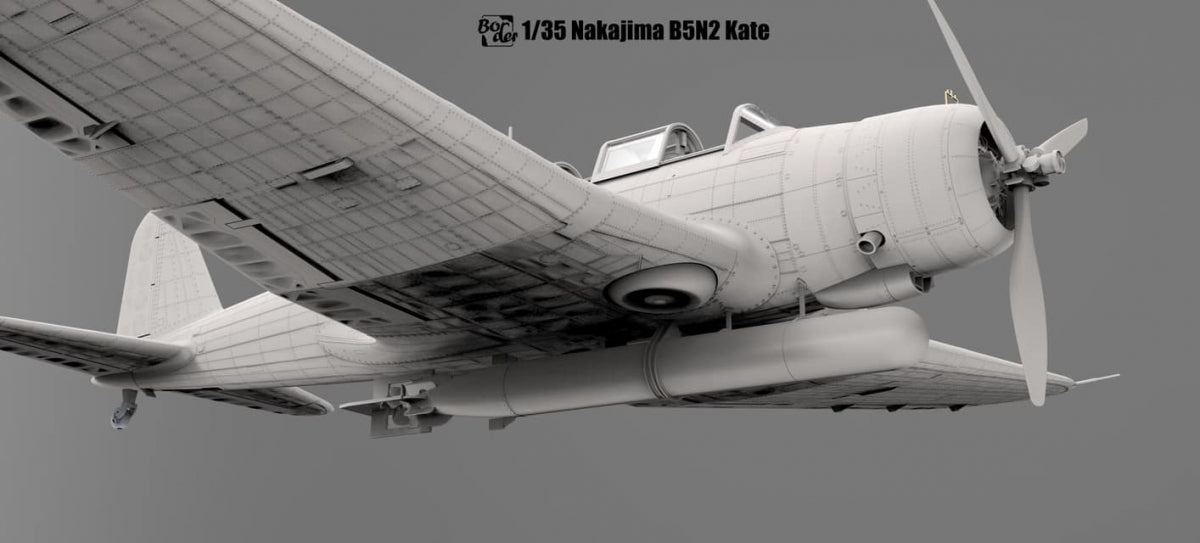 Maquette Border Model BF-005 Nakajima B5N2 Type 97 Bombardier d&amp;#39;attaque embarqué « Kate » avec intérieur complet, échelle 1/35 – image 11