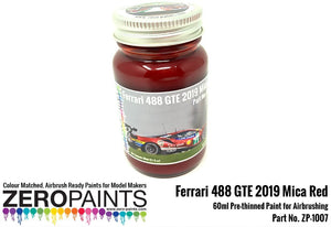 Peinture rouge mica Zero Paints ZP-1007-488 Ferrari 488 GTE (AF Corse) 2019, 60 ml