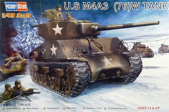 Hobby Boss 84805 Char américain M4A3 (76W) (1/48)