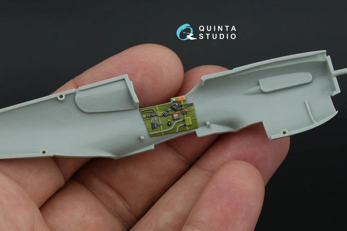 Intérieur imprimé en 3D et coloré sur papier décalcomanie Quinta Studio QD+72054 P-40E Warhawk (Academy/Modelist) (avec pièces en résine imprimées en 3D) 1/72 – image 9