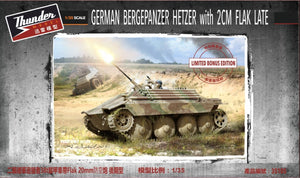 Thunder Model 35105B Bergepanzer Hetzer avec Flak de 2 cm, édition bonus de production tardive, échelle 1/35