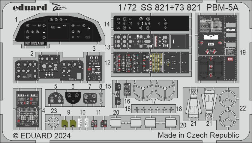 Intérieur du PBM-5A Eduard 73821 ACADEMY 1/72