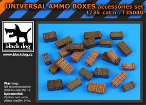 Boîtes de munitions universelles Black Dog T35040 1/35