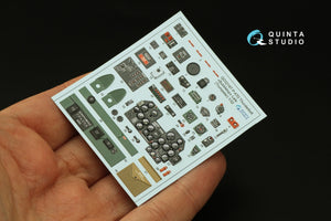 Quinta Studio QD32187 P-47D Thunderbolt Bubbletop (version tardive) Intérieur coloré imprimé en 3D sur papier décalcomanie (Trumpeter) 1/32 – Bild 5