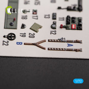 KELIK K72151 Bristol Beaufort Mk.1 - décalcomanies 3D intérieures pour maquette Airfix au 1/72 – Bild 5