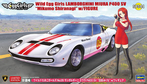 Hasegawa SP544 Wild Egg Girls No.05 Lamborghini Miura P400 SV &amp;quot;Mikumo Shiranagi&amp;quot; avec figurine 1/24